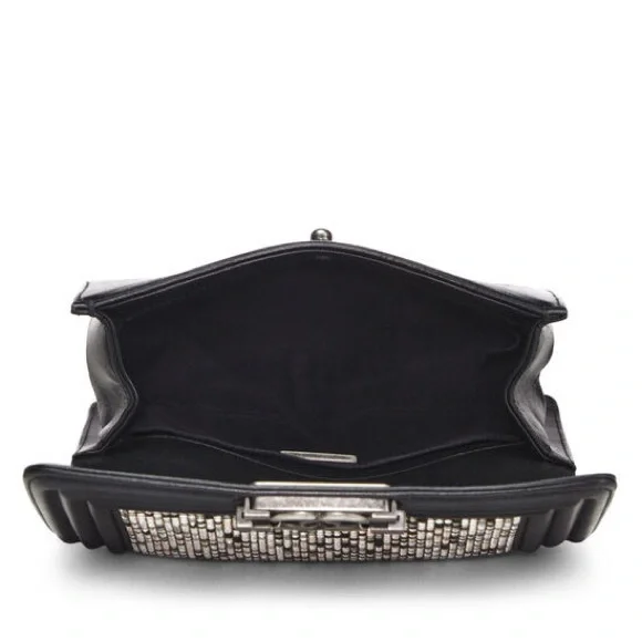 CHANEL Small Embellished Swarovski Crystal and Black Leather Boy Bag - Picture 10 of 11